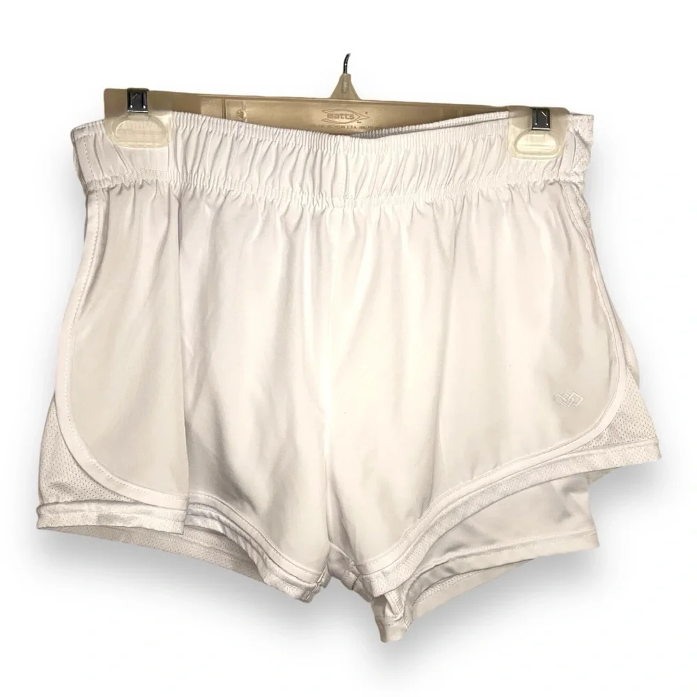 MEDIUM LEGEND WHITE ATHLETIC SHORTS PULL ON ACTIVEWEAR